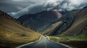 道路风光风景桌面壁纸
