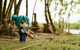 初音手办可爱模型桌面壁纸
