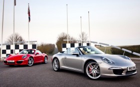 保时捷911 Carrera双子汽车桌面壁纸