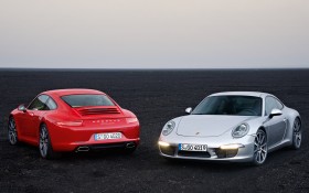 保时捷911 Carrera双子汽车桌面壁纸