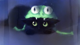 apofiss作品：梦幻水彩桌面壁纸