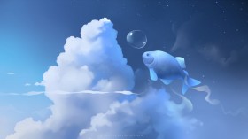 apofiss作品：梦幻水彩桌面壁纸