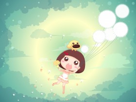 《我的101套婚纱》麦拉风卡通桌面壁纸