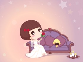 《我的101套婚纱》麦拉风卡通桌面壁纸