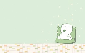 白色胖胖小囧熊图片