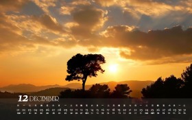 2013年12月月历桌面壁纸