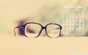 2014年3月月历桌面壁纸