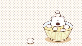 可爱小囧熊卡通桌面壁纸