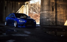 三菱十代lancer evolution汽车桌面壁纸
