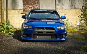 三菱十代lancer evolution汽车桌面壁纸