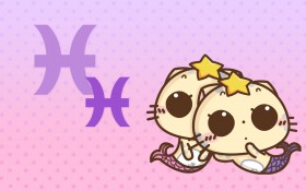 cc猫十二星座卡通桌面壁纸