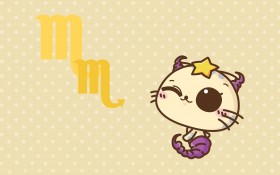 cc猫十二星座卡通桌面壁纸