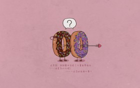 《吃货的孤单心事》卡通桌面壁纸