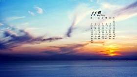 2014年11月月历唯美桌面壁纸