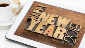 2015新年快乐简约桌面壁纸