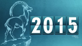 2015新年快乐简约桌面壁纸