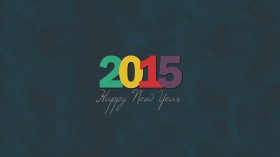 2015新年快乐简约桌面壁纸