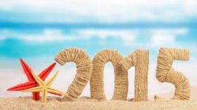 2015新年快乐简约桌面壁纸