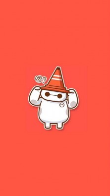 可爱大白手机壁纸