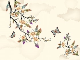 矢量水墨风景画桌面壁纸