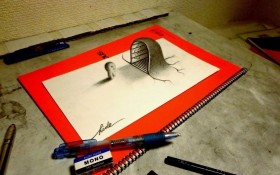 三维立体创意插画桌面壁纸