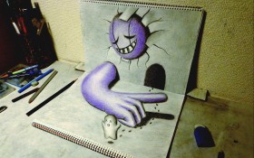 三维立体创意插画桌面壁纸
