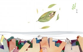 《三月里的幸福饼》插画桌面壁纸