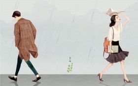《三月里的幸福饼》插画桌面壁纸