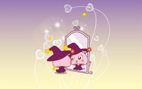 蘑菇点点卡通桌面壁纸