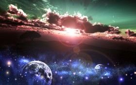 奇幻的太空桌面壁纸