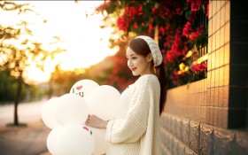 街拍美女桌面壁纸