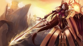 《英雄联盟》游戏曙光女神蕾欧娜桌面壁纸