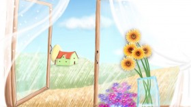 手绘插画桌面壁纸