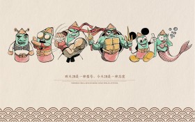 2B铅笔创意卡通桌面壁纸