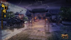 游戏《斩千军》中秋主题场景桌面壁纸