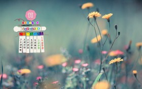2015年11月唯美清新日历桌面壁纸