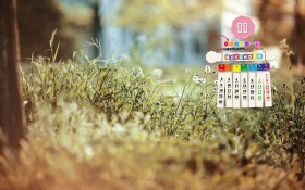 2015年11月唯美清新日历桌面壁纸