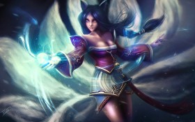 《英雄联盟》游戏九尾妖狐阿狸桌面壁纸