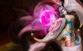 《英雄联盟》游戏九尾妖狐阿狸桌面壁纸