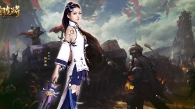 《龙门虎将》国战女神赵丽颖游戏代言桌面壁纸