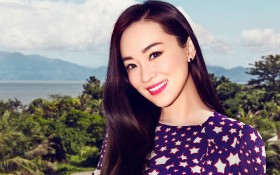 美女明星霍思燕海边写真桌面壁纸