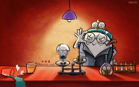 怒怒与阿呆十二星座卡通搞笑桌面壁纸
