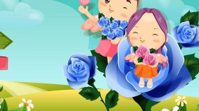 童趣时光卡通插画桌面壁纸