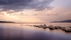 2015年12月风景日历桌面壁纸