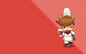 《小熊料理》卡通桌面壁纸