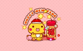 哈咪猫春节主题桌面壁纸