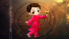 十二星座之白羊座卡通桌面壁纸
