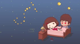十二星座之天蝎座卡通桌面壁纸