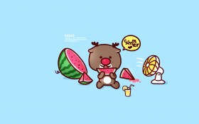 可爱卡通鹿卡斯桌面壁纸
