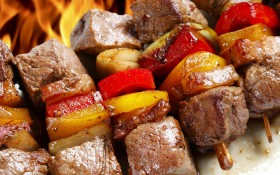 美味烤肉串桌面壁纸
